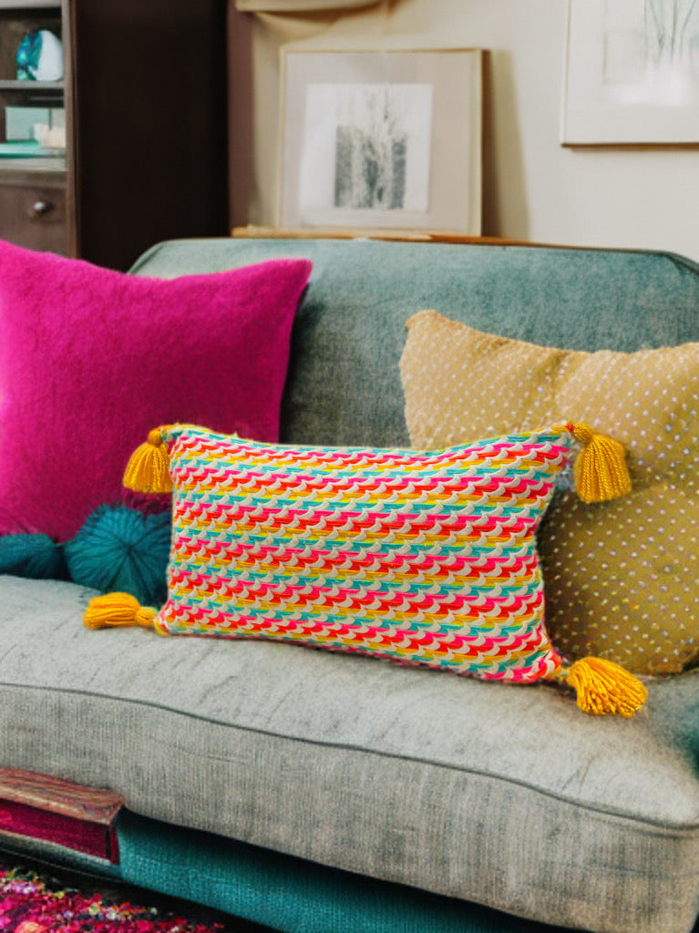 Jacquard Cushion Cover 12x20"