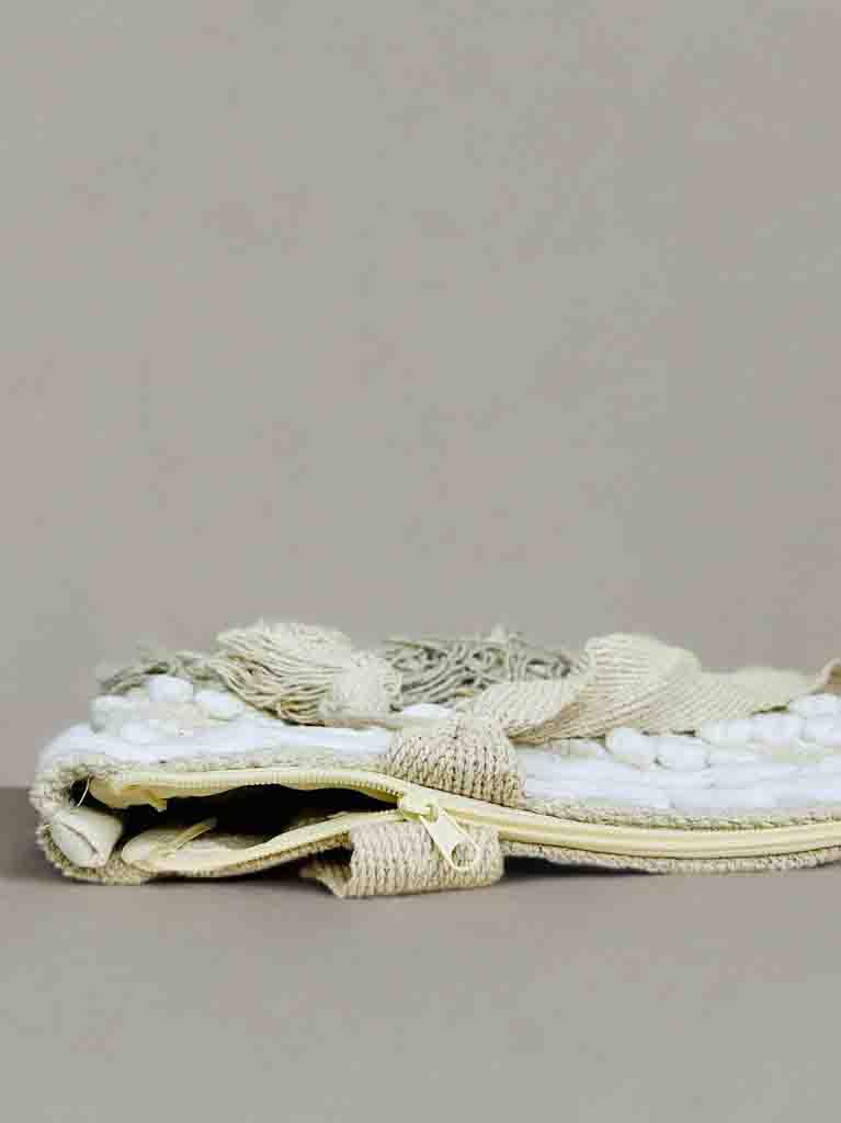 Woven Boho Tote with Zipper | Perfect for Books & Essentials