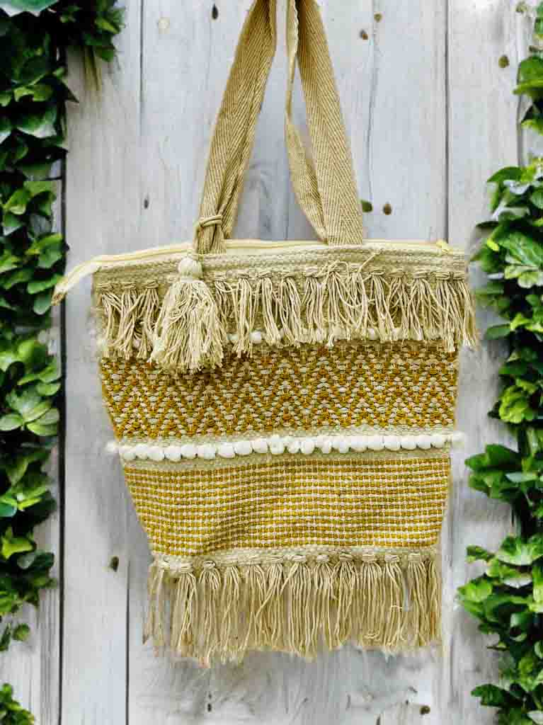 Boho Everyday Tote | 10x10" Bag with Zipper & Handle