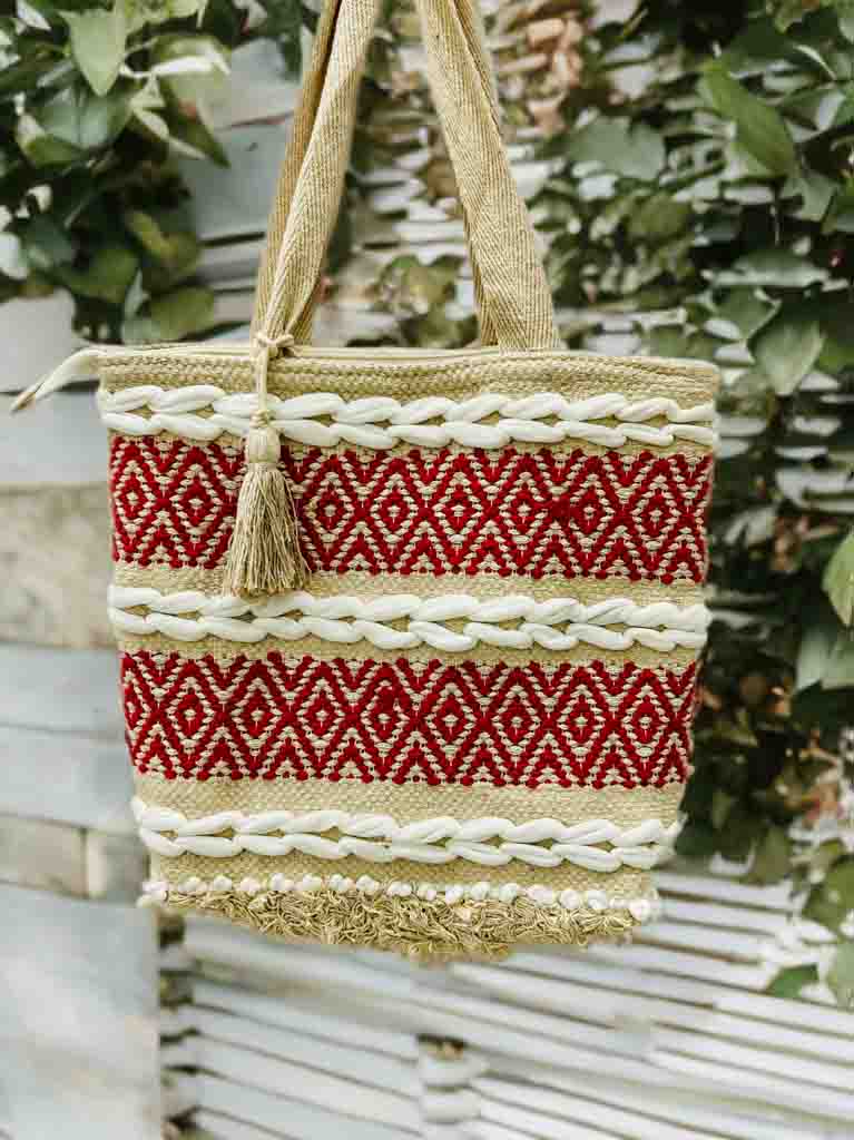 Boho Everyday Tote | 10x10" Bag with Zipper & Handle