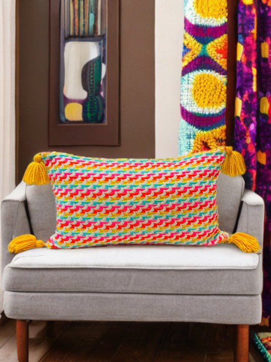 Jacquard Cushion Cover 12x20"