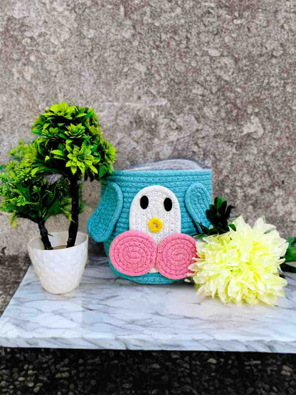 Adorable Animal Face Basket – Perfect Organizer for Any Space