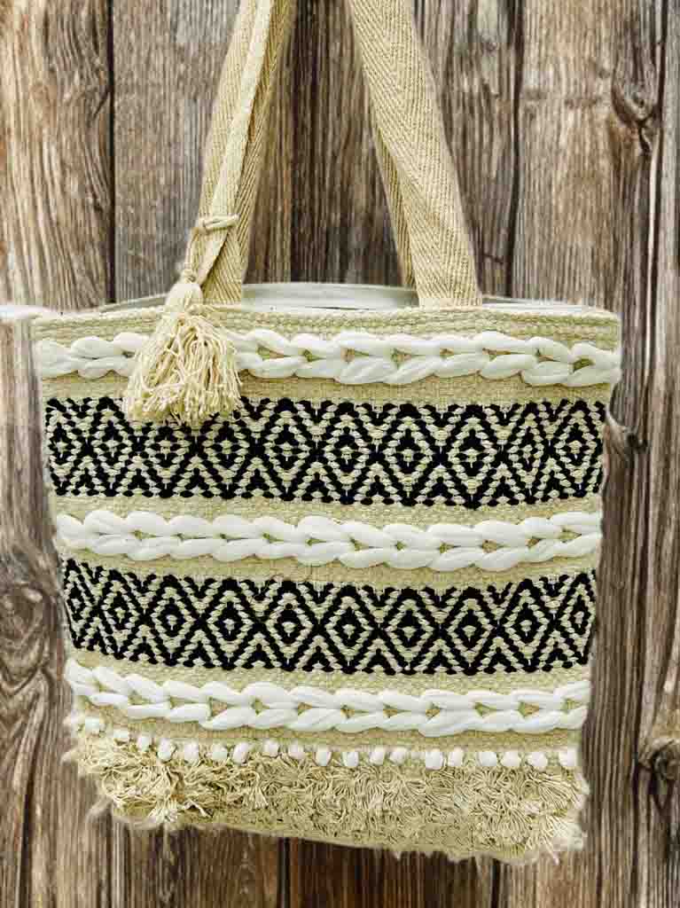 Bohemian Tote Bag with Zipper | 10x10 Inch Everyday Carry
