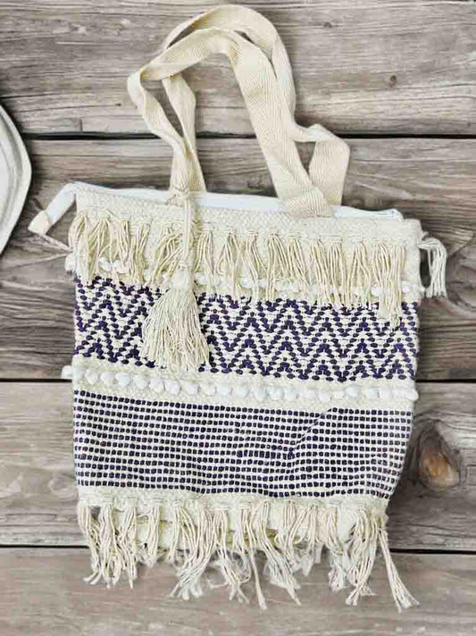 Boho Everyday Tote | 10x10" Bag with Zipper & Handle