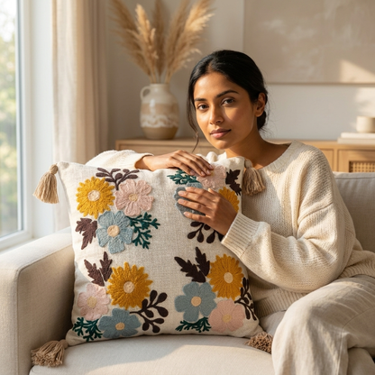 Handcrafted Elegance Cushion