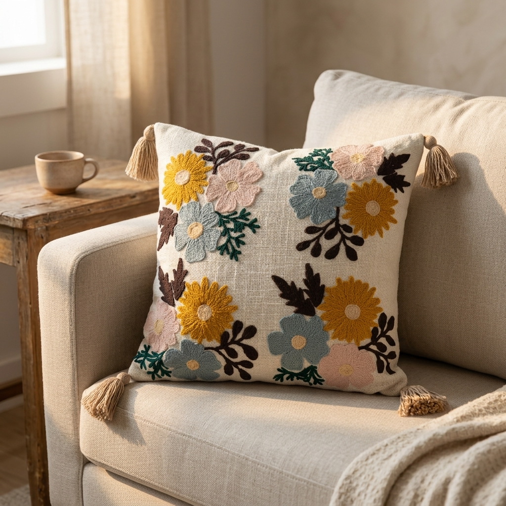 Handcrafted Elegance Cushion