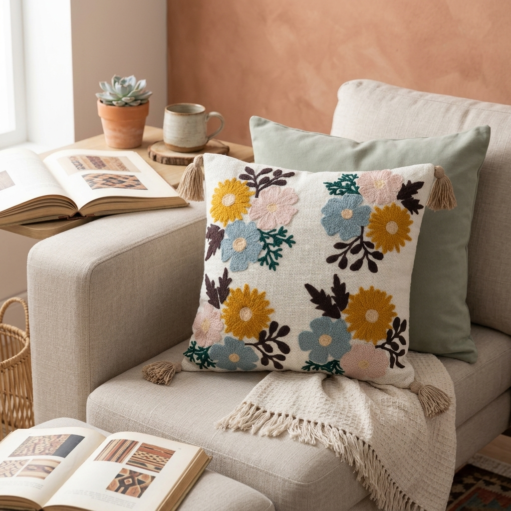 Handcrafted Elegance Cushion