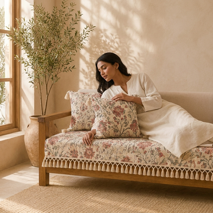 Classic Printed Sofa Runner