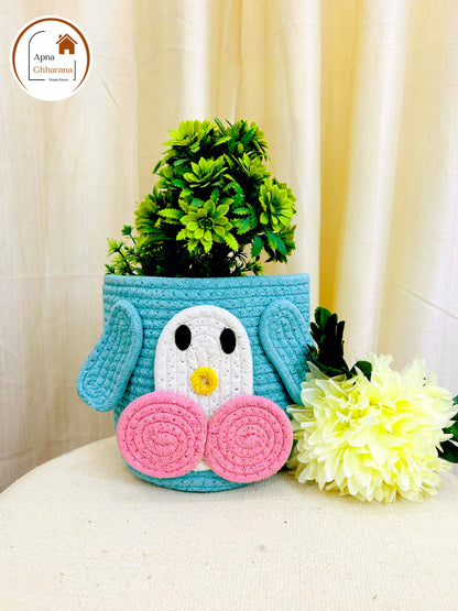 Adorable Animal Face Basket – Perfect Organizer for Any Space