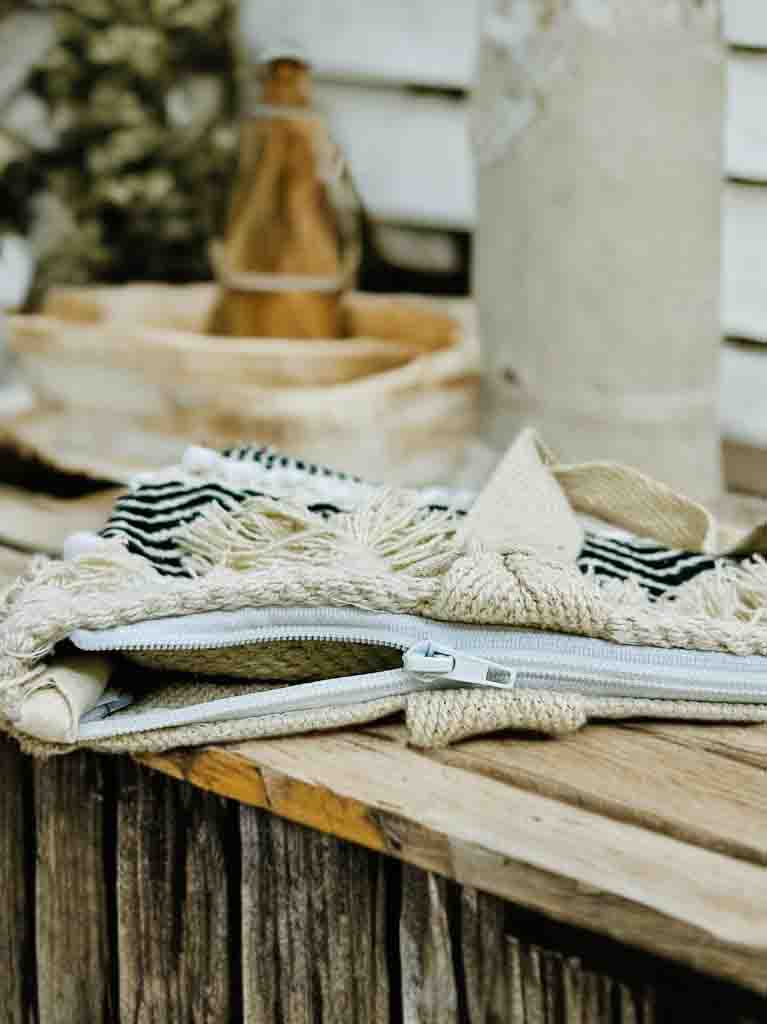 Trendy Bohemian Tote | Compact 10x10 Bag with Zipper