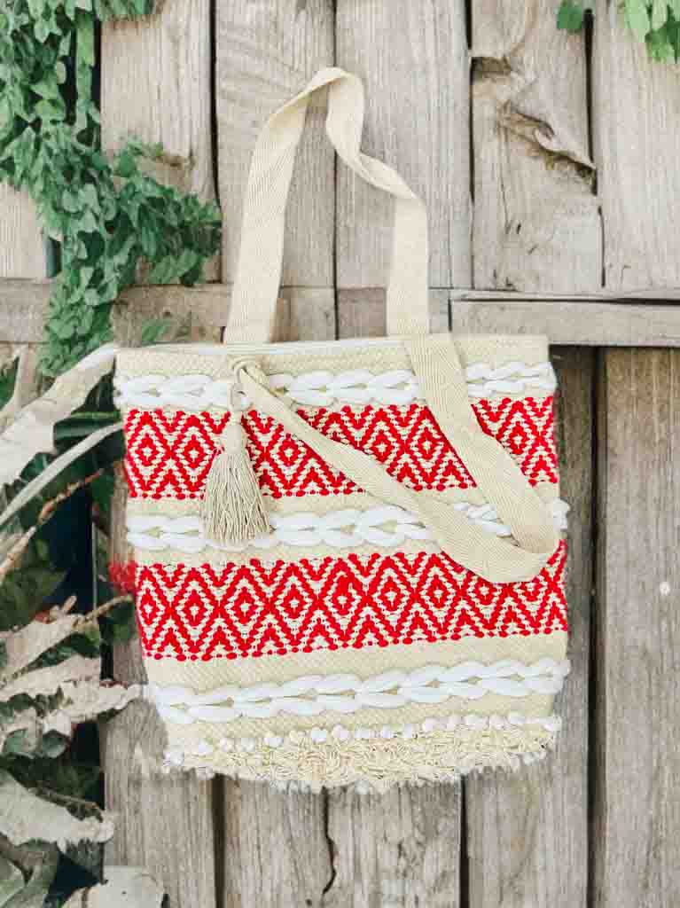 Boho Everyday Tote | 10x10" Bag with Zipper & Handle