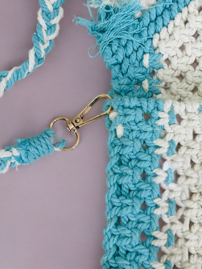Compact Macramé Sling Bag – Handmade