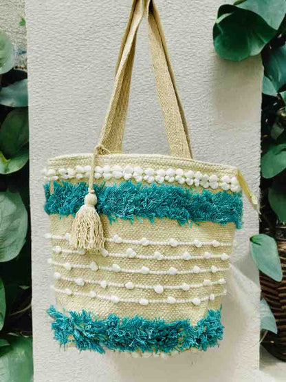 Bohemian Tote Bag with Zipper | 10x10 Inch