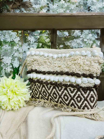 Bohemian Sling Bag – Fringe Crossbody with Zipper & Inner Pocket