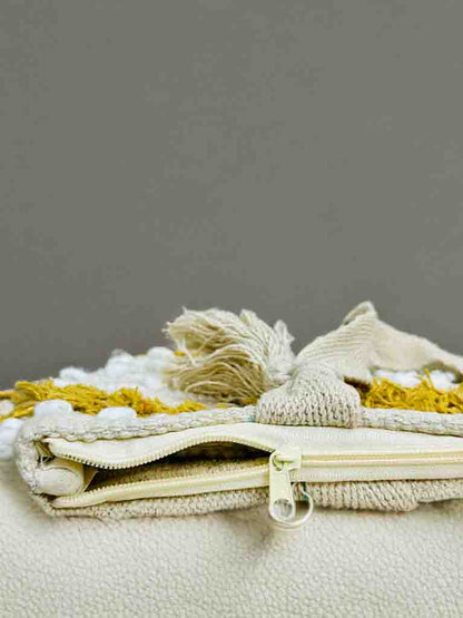 Woven Boho Tote with Zipper | Perfect for Books & Essentials