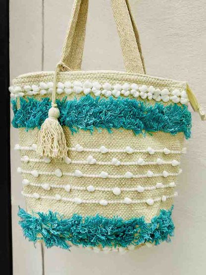 Bohemian Tote Bag with Zipper | 10x10 Inch