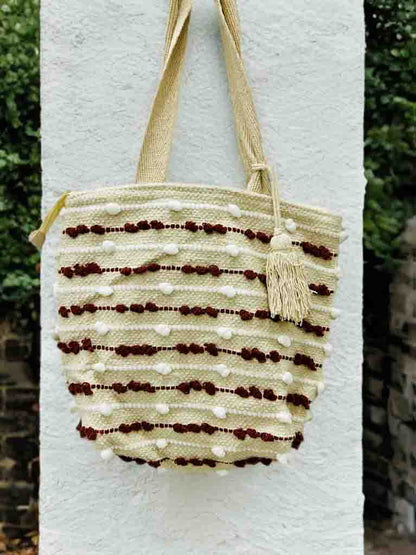 Boho Chic Tote Bag | 10x10” Zippered Handbag for Daily Use