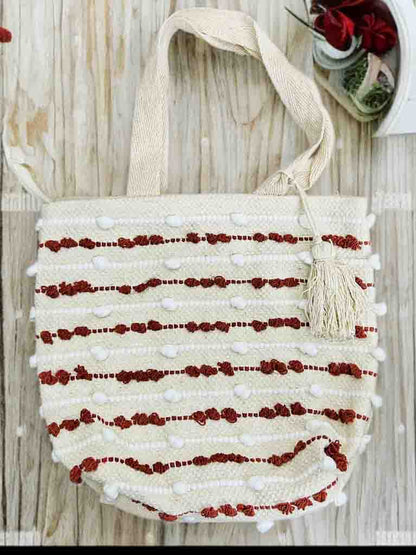 Boho Chic Tote Bag | 10x10” Zippered Handbag for Daily Use