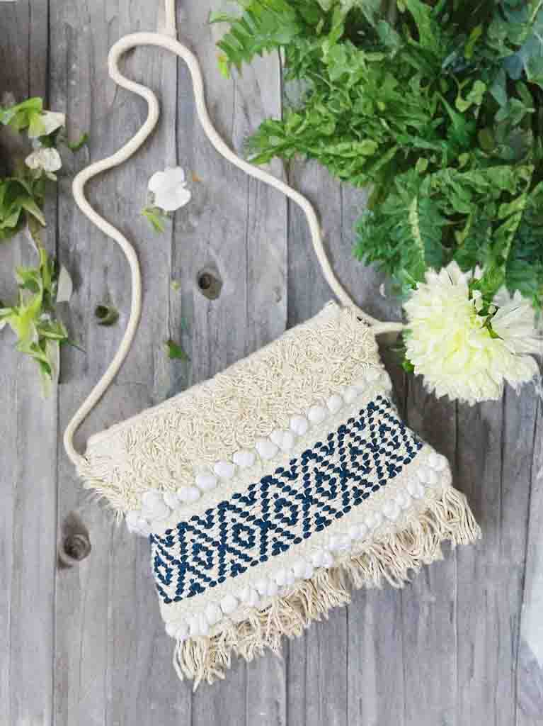 Trendy Boho Sling Bag – Embroidered, Lightweight & Multi-Functional