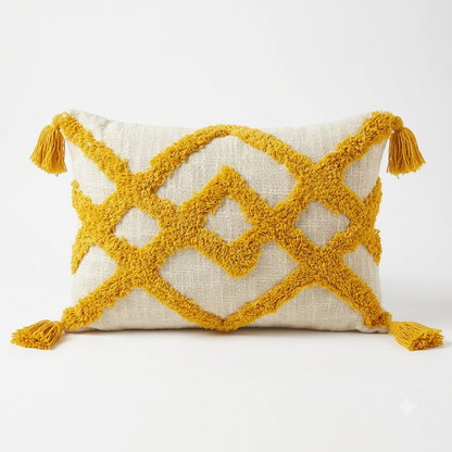 Yellow Tufted Small Lumber | 12"x20"