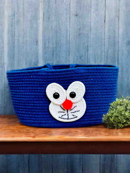 Cute & Versatile Animal Face Basket with Handle